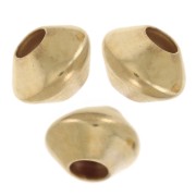 Perles toupies aplaties 4x3 mm - Gold Filled x10|raw }}