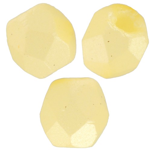 Facettes 3 mm Alabaster Pastel Yellow x50
