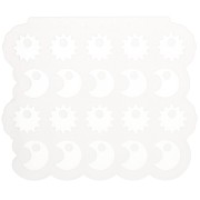 Moule en silicone Géa Creations pour réaliser des breloques soleil et lune x1|raw }}