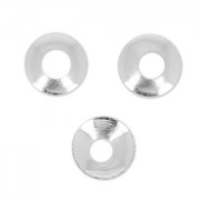 Coupelles lisses 3 mm argenté x20|raw }}