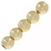 Perles rondes 6 mm - Doré x20