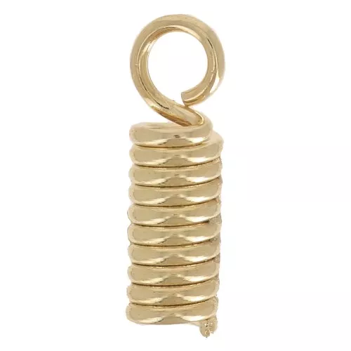 Embouts ressort pour fil et cordon 1.8 mm - Doré x10