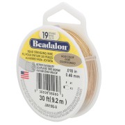 Fil Cablé 19 brins 0.46 mm - Beadalon - Doré x9.2m|raw }}