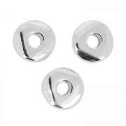 Perles irrégulières nuggets 5 mm Placage Argent fin vieilli x10|raw }}