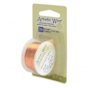 Fil de cuivre Artistic Wire 0.41 mm - Naturel Anti-ternissement x13.7m