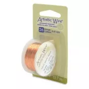 Fil de cuivre Artistic Wire 0.41 mm - Naturel Anti-ternissement x13.7m