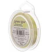 Fil de laiton Artistic Wire 0.40 mm - Jaune nu x27.43m