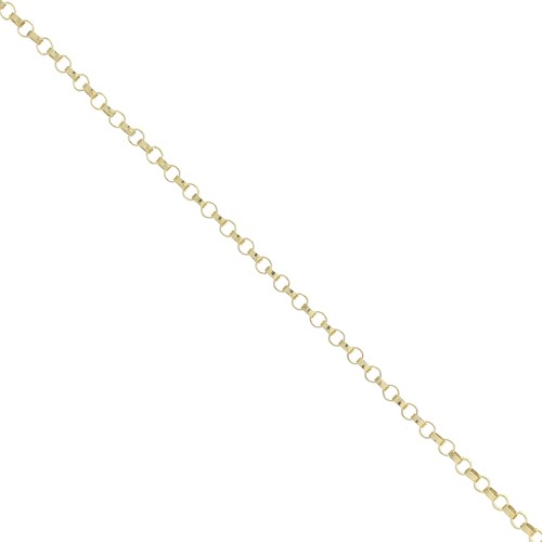 Chaîne maille Jaseron 1.3 mm en Gold filled (or laminé) x 50cm