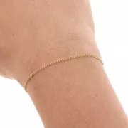 Chaîne maille Rombo 1.5 mm - Gold filled (or laminé) x50cm