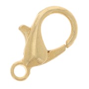 Fermoirs mousquetons 12 mm Doré  x5