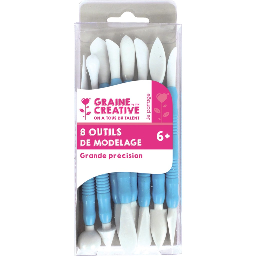 Set D'Outils De Modelage ARTIX PAINTS 8 Pièces - Kit Complet Pour Sculpter Et Façonner L'Argile