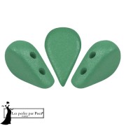 Perles en verre Amos® par Puca® 5x8 mm - Vogue Green Garden Mat x10g