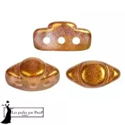 Perles en verre Volos® par Puca® 4x8 mm - Candy Caramel x10g