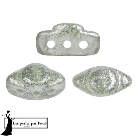 Perles en verre Volos® par Puca® 4x8 mm - Candy Light Mint x10g