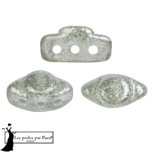 Perles en verre Volos® par Puca® 4x8 mm - Candy Light Mint x10g