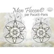 Perles en verre Volos® par Puca® 4x8 mm - Candy Light Mint x10g