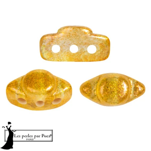Perles en verre Volos® par Puca® 4x8 mm - Candy Orange x10g