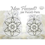 Perles en verre Volos® par Puca® 4x8 mm - Caribbean Blue Metallic Mat x10g