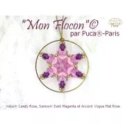 Perles en verre Volos® par Puca® 4x8 mm - Green Forest Metallic Mat x10g