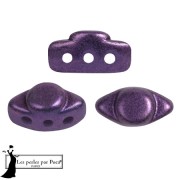 Perles en verre Volos® par Puca® 4x8 mm - Ultra Violet Metallic Mat x10g