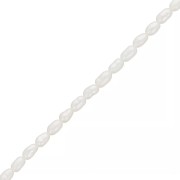 Perles d'eau douce grain de riz - 3x2.5 mm - Grade AA Blanc x20|raw }}