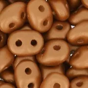 SuperDuo 2,5x5 mm Satin Metallic Brick x10g