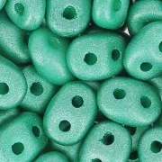 SuperDuo 2,5x5 mm Satin Metallic Teal x10g