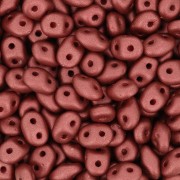 SuperDuo 2,5x5 mm Satin Metallic Sangria x10g