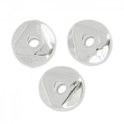 Perles irrégulières nuggets 6 mm Placage Argent fin vieilli x5|raw }}