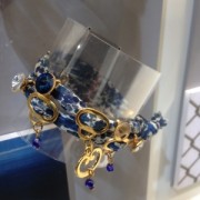 Poussoir serti 1122 pour lacets 5 mm doré rose x1