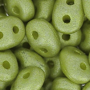 SuperDuo 2,5x5 mm Olivine Metallic Mat x10g