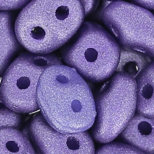 SuperDuo 2,5x5 mm Satin Metallic Orchid x10g