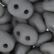 SuperDuo 2,5x5 mm Opaque Grey Silk Mat x10g|raw }}