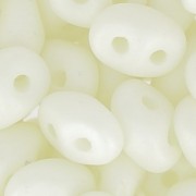 SuperDuo 2,5x5 mm Opaque White Silk Mat x10g