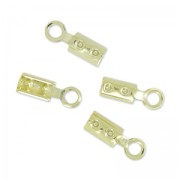 Mini pince lacet 1,5 mm light gold x10