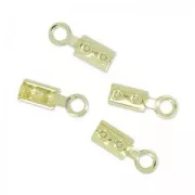 Mini pince lacet 1,5 mm light gold x10