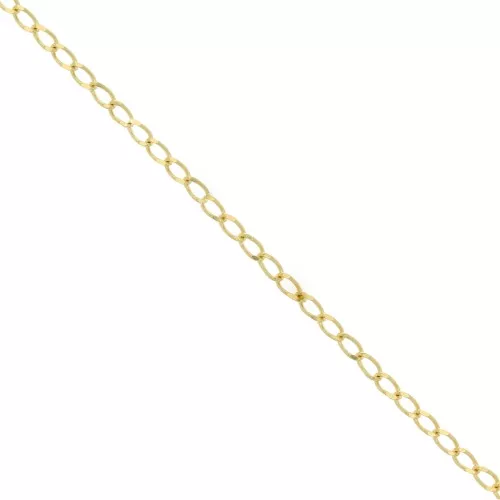 Chaîne maille cheval 2,5 mm light gold x1m