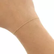 Chaîne maille Paloma 0.8 mm light gold x1m