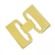 Fermoir ceinture pour lacet 30 mm Doré à l'or fin x1