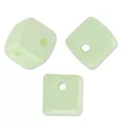 Crisscross Cubes 4 mm Pastel Green Pearl x30