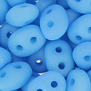 SuperDuo 2,5x5 mm Saturated Neon Baby Blue x10g