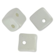 Crisscross Cubes 4 mm Pastel Grey Pearl x30