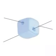 Crisscross Cubes 4 mm Pastel Grey Pearl x30