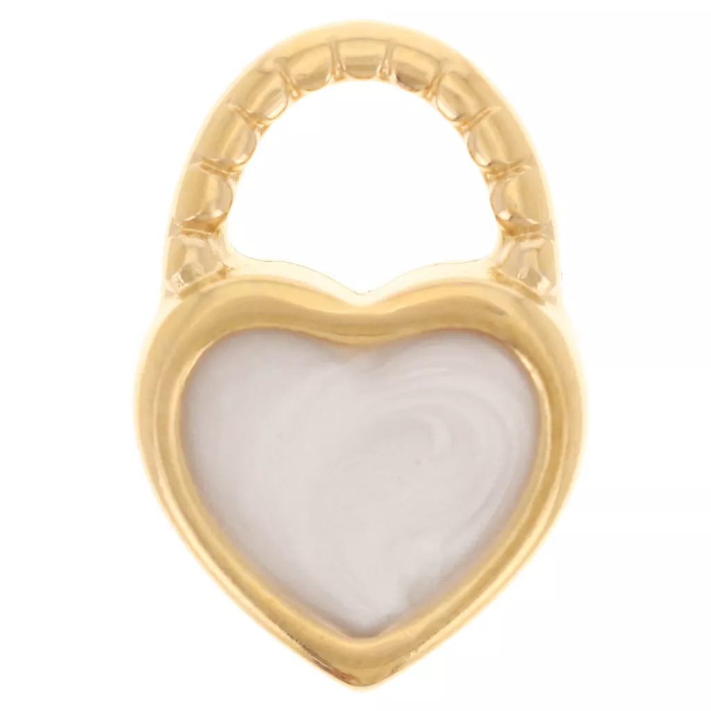 Collier Doré Avec Breloque Cœur Doré Et Pierre Noire - Neuf Sans Emballage