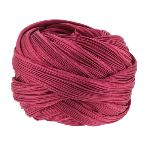 Ruban twill de soie Shibori Holiday Red x10cm