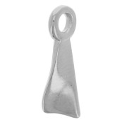 Breloques rectangle effet torsadé 12x4 mm - Placage Argent fin vieilli x5|raw }}