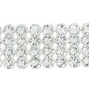 Swarovski Crystal Mesh 40001 4 rangs 11 mm Crystal  x5cm|raw }}