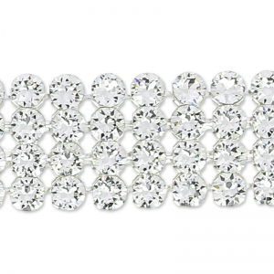 Swarovski Crystal Mesh 40001 4 rangs 11 mm Crystal  x5cm