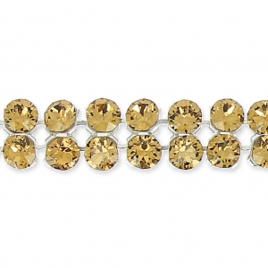 Swarovski Crystal Mesh 40001 2 rangs 5,3 mm Light Colorado Topaz x5cm