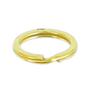 Porte clés anneau 15 mm à personnaliser - Doré à l'or fin x1